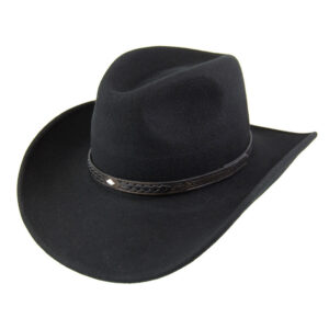 Black Marl Tweed Flat Cap