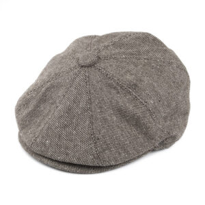 Slate Blue Linen Newsboy Cap