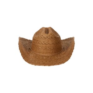 Teak Chevron Beaded Cowboy Hat