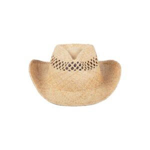 Natural Oversized Raffia Cowboy Hat
